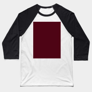 Preppy Elegant Gothic Solid Color Red Burgundy Baseball T-Shirt